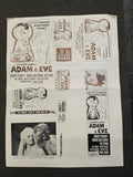 "The Private Lives Of Adam And Eve" Original Movie Ad Mat Mold and Ad Clip Art Print