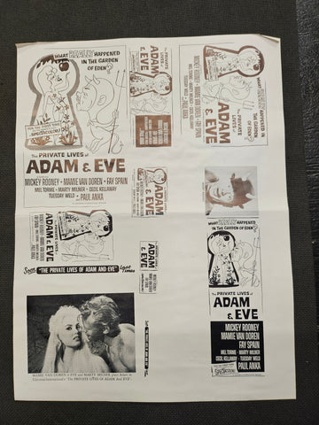 "The Private Lives Of Adam And Eve" Original Movie Ad Clip Art Print