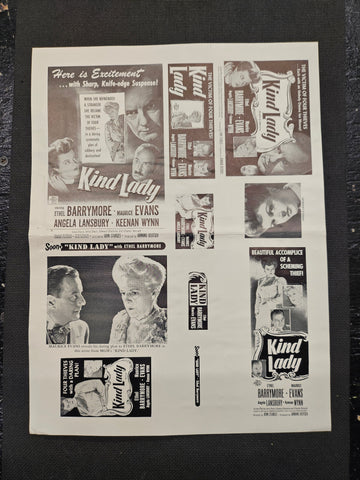 "Kind Lady" Original Movie Ad Clip Art Print