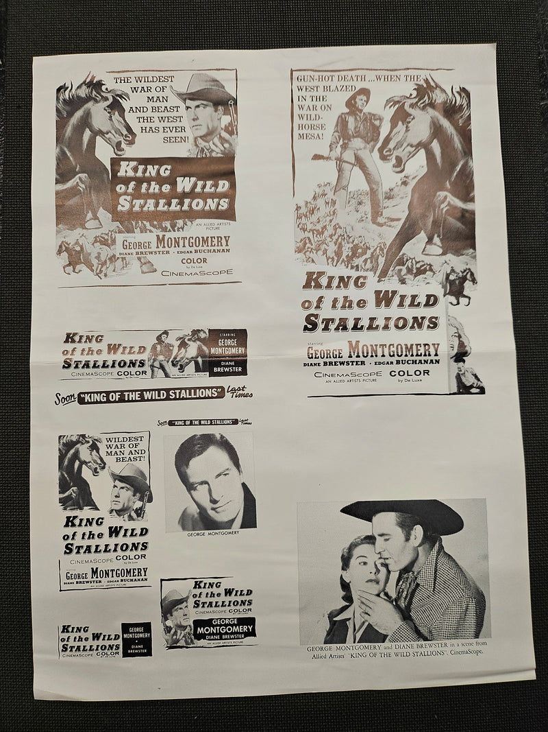 "King Of The Wild Stallions" Original Movie Ad Clip Art Print