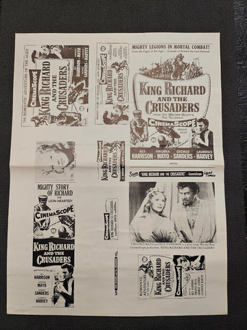 "King Richard and the Crusaders" Original Movie Ad Clip Art Print