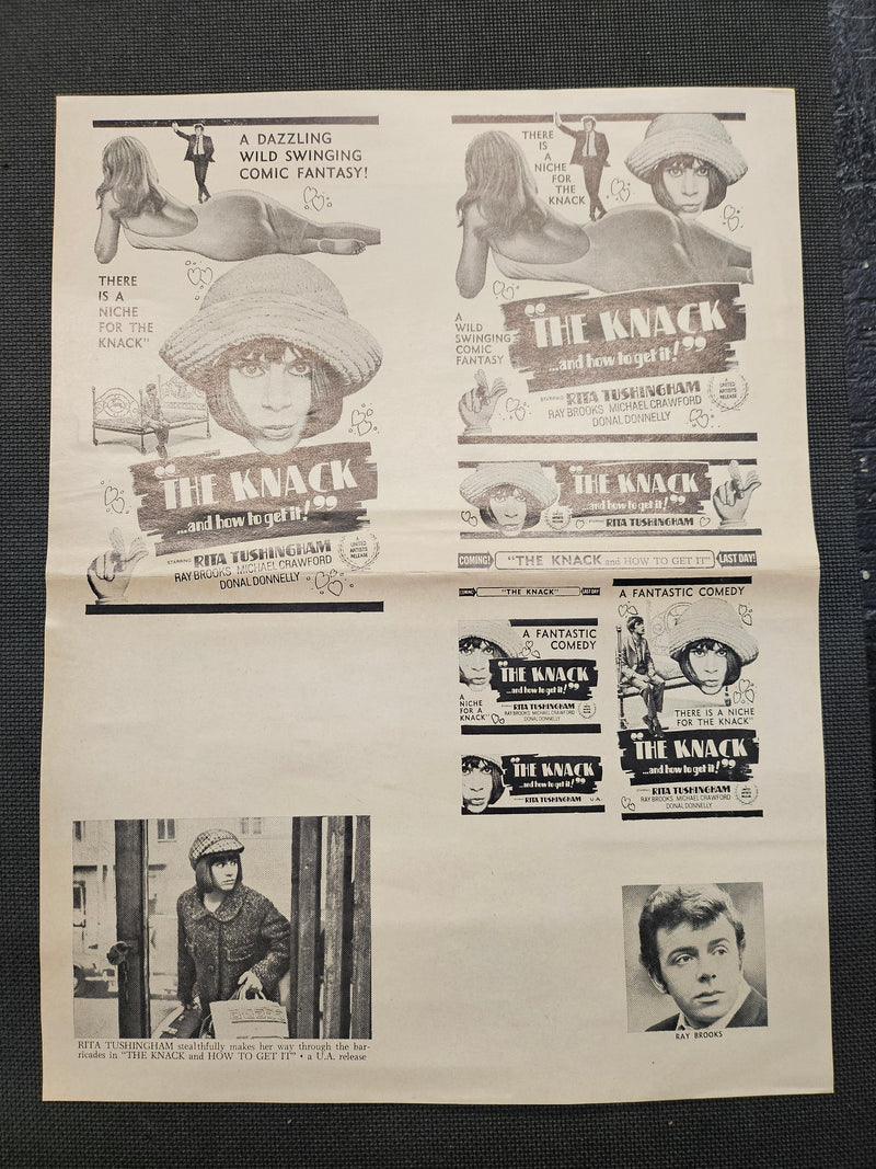 "The Knack... and How to Get It" Original Movie Ad Clip Art Print