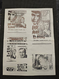 "The Last Man to Hang" Original Movie Ad Mat Mold and Ad Clip Art Print