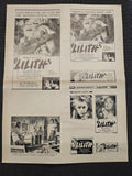 "Lilith" Original Movie Ad Mat Mold and Ad Clip Art Print