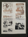 "The Lineup" Original Movie Ad Mat Mold and Ad Clip Art Print