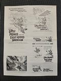 "Little Prince and the Eight Headed Dragon" Original Movie Ad Mat Mold and Ad Clip Art Print