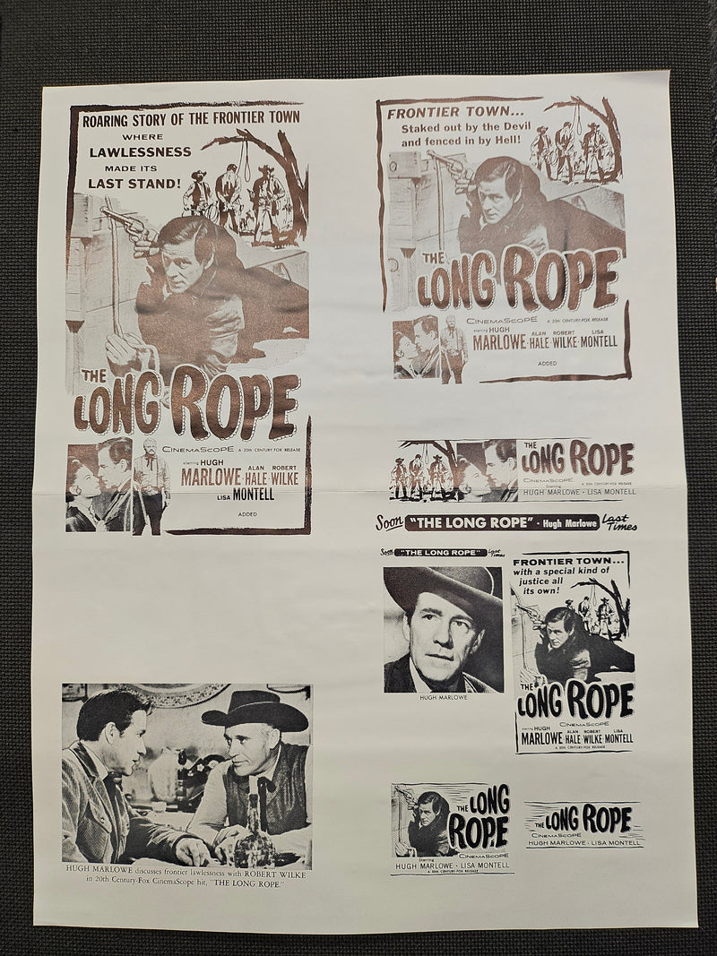 "The Long Rope" Original Movie Ad Clip Art Print