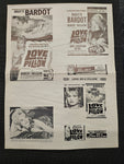 "Love On A Pillow" Original Movie Ad Clip Art Print