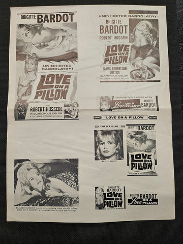"Love On A Pillow" Original Movie Ad Clip Art Print