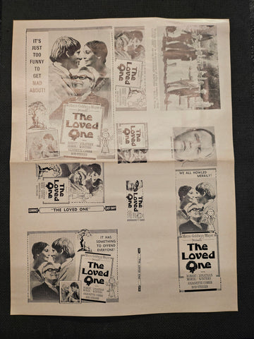 "The Loved One" Original Movie Ad Mat Mold and Ad Clip Art Print