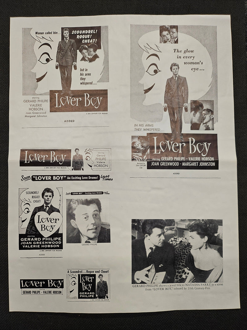 ="Lover Boy (Knave Of Hearts)" Original Movie Ad Clip Art Print