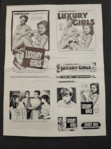 "Luxury Girls" Original Movie Ad Clip Art Print