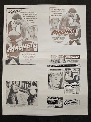 "Machete (The Witches From Another World)" Original Movie Ad Clip Art Print