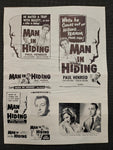 "Man In Hiding" Original Movie Ad Clip Art Print