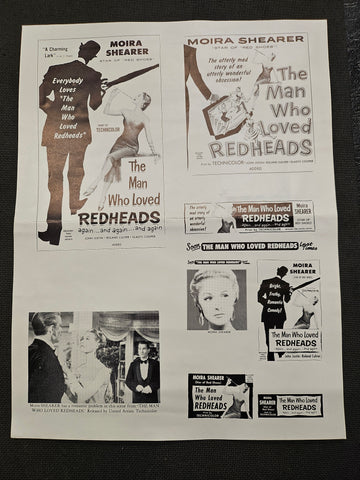 "The Man Who Loved Redheads" Original Movie Ad Mat Mold and Ad Clip Art Print