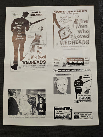 "The Man Who Loved Redheads" Original Movie Ad Clip Art Print