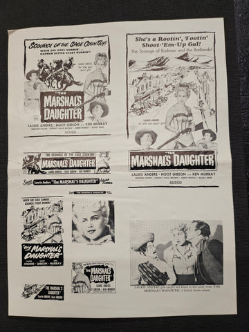 "The Marshall's Daughter" Original Movie Ad Mat Mold and Ad Clip Art Print