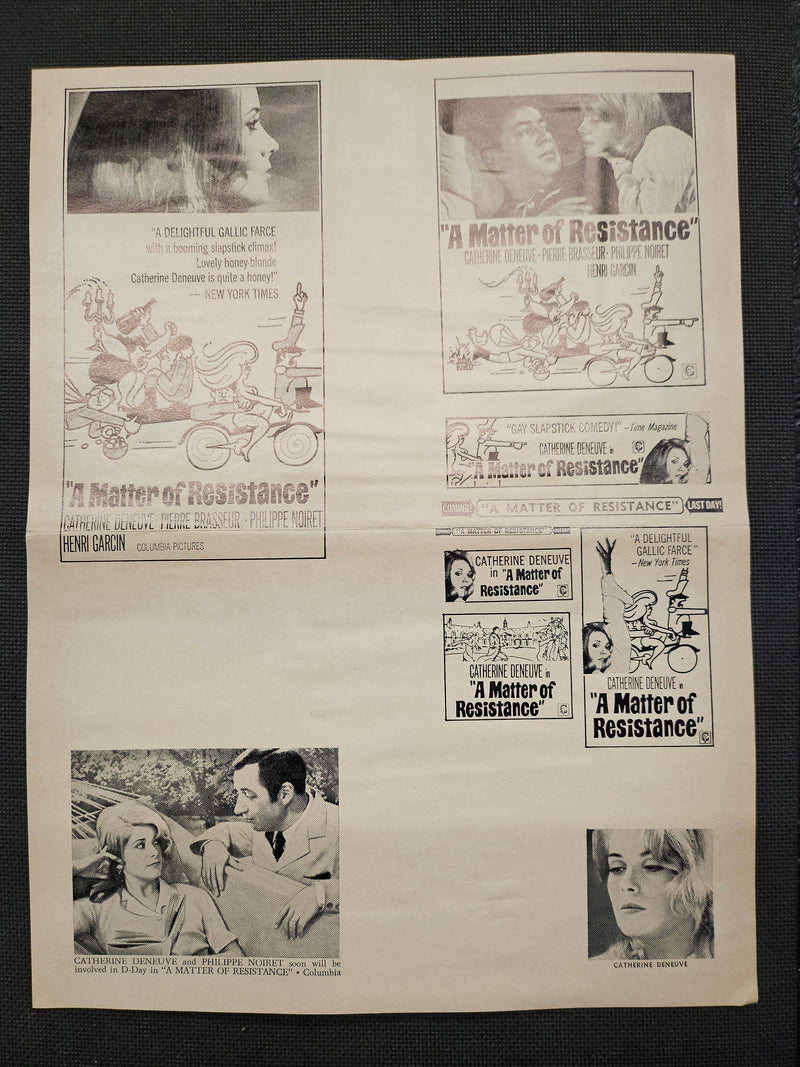 "A Matter Of Resistance" Original Movie Ad Clip Art Print