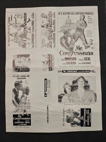 "Mr. Congressman (Washington Story)" Original Movie Ad Clip Art Print