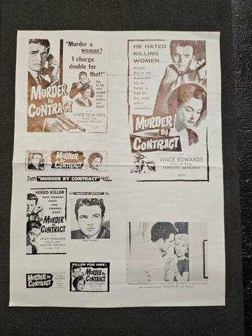 "Murder by Contract" Original Movie Ad Clip Art Print