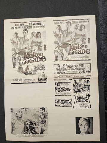 "The Naked Brigade" Original Movie Ad Clip Art Print