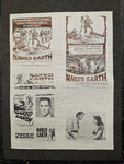 "The Naked Earth" Original Movie Ad Mat Mold and Ad Clip Art Print