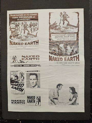 "The Naked Earth" Original Movie Ad Clip Art Print