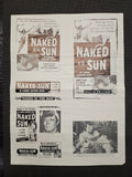 "Naked In The Sun" Original Movie Ad Mat Mold and Ad Clip Art Print