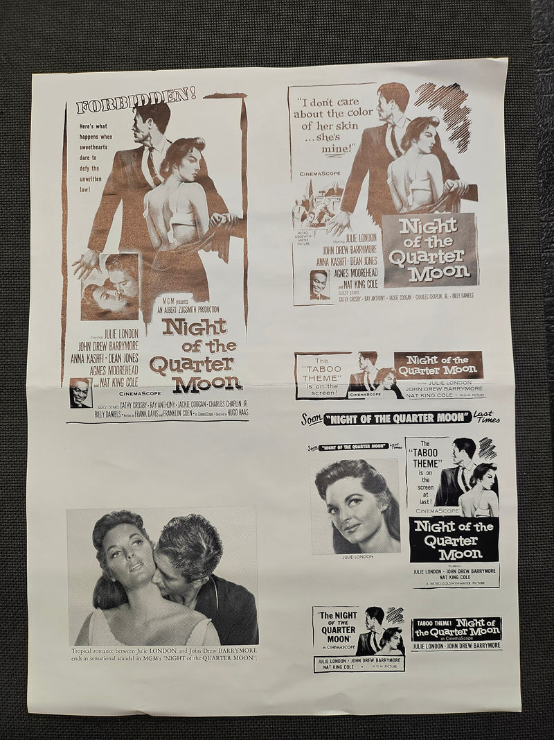 "Night Of The Quarter Moon" Original Movie Ad Clip Art Print
