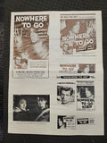 "Nowhere To Go" Original Movie Ad Mat Mold and Ad Clip Art Print