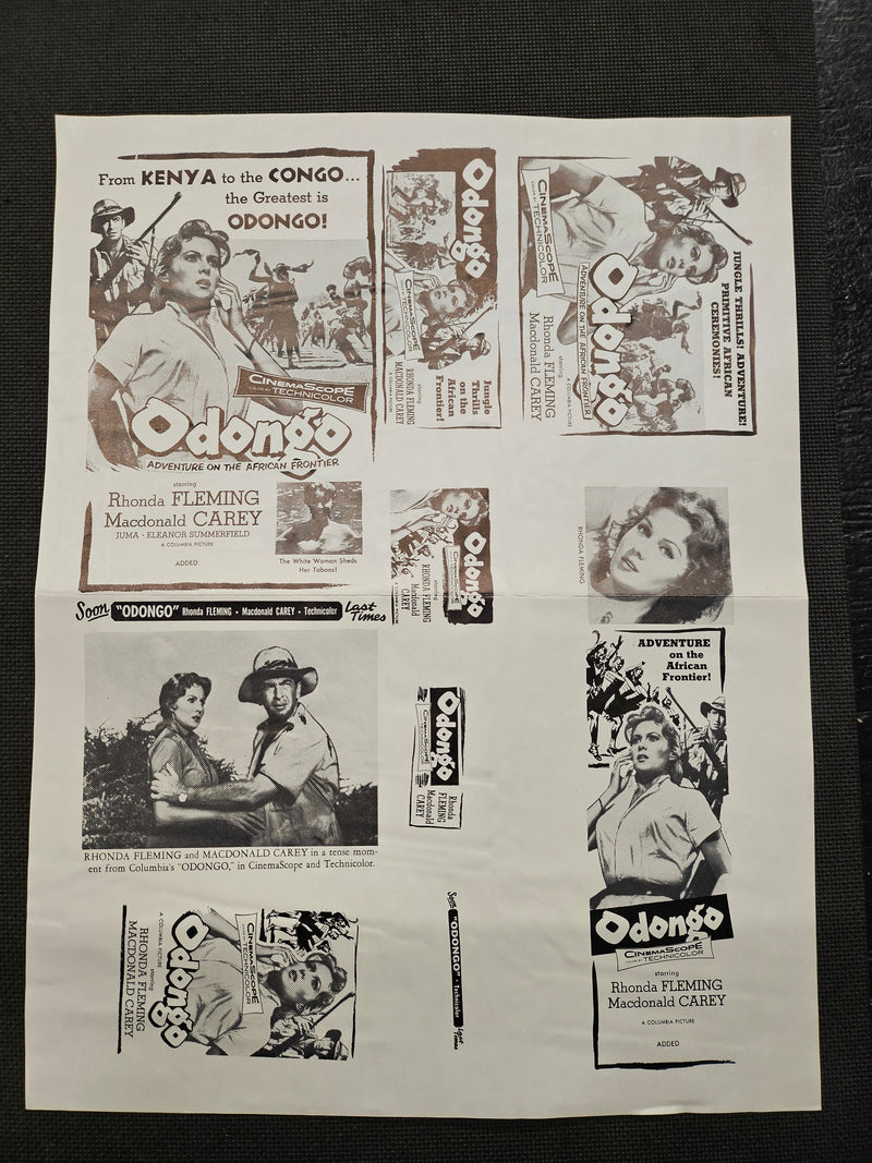 "Odongo (An Adventure Of The African Frontier)" Original Movie Ad Clip Art Print