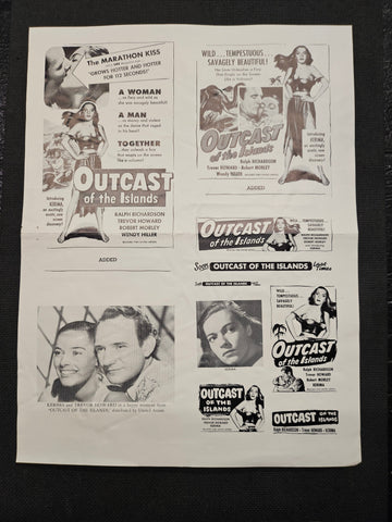 "Outcast Of The Islands" Original Movie Ad Clip Art Print