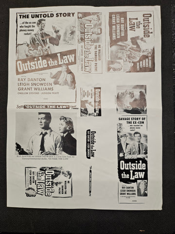 "Outside The Law" Original Movie Ad Clip Art Print