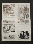 "Over-Exposed" Original Movie Ad Mat Mold and Ad Clip Art Print