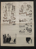 "The Party's Over" Original Movie Ad Mat Mold and Ad Clip Art Print