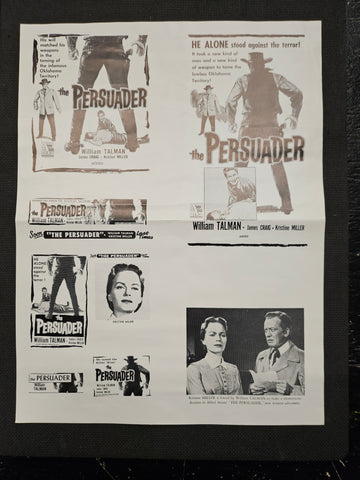 "The Persuader" Original Movie Ad Mat Mold and Ad Clip Art Print