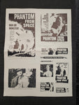 "Phantom From Space" Original Movie Ad Mat Mold and Ad Clip Art Print