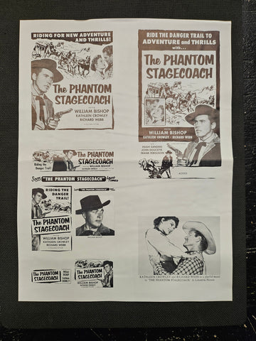 "The Phantom Stagecoach" Original Movie Ad Clip Art Print