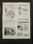 "Prelude To Fame" Original Movie Ad Mat Mold and Ad Clip Art Print