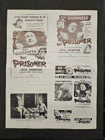 "The Prisoner" Original Movie Ad Mat Mold and Ad Clip Art Print