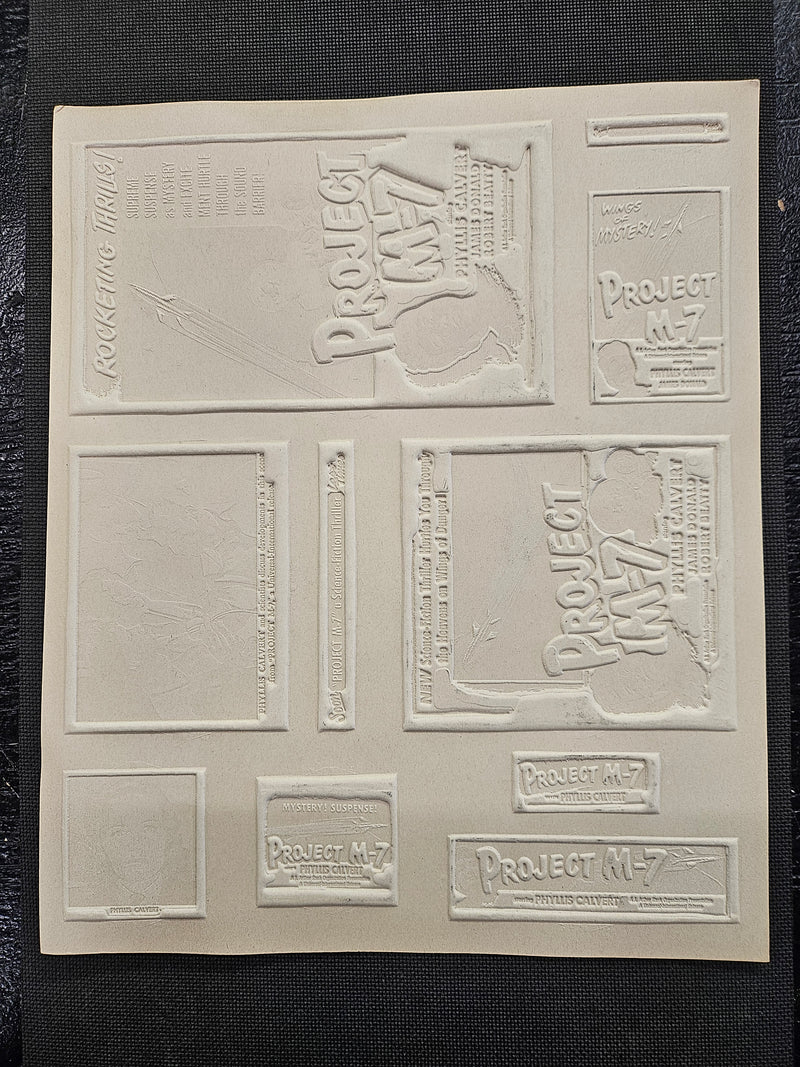 "Project M-7" Original Movie Ad Mat Mold and Ad Clip Art Print