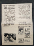 "Racing Fever" Original Movie Ad Mat Mold and Ad Clip Art Print