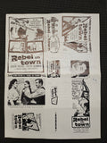 "Rebel In Town" Original Movie Ad Mat Mold and Ad Clip Art Print