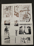 "Reprisal" Original Movie Ad Mat Mold and Ad Clip Art Print