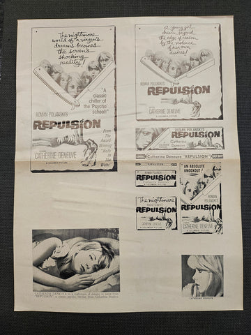 "Repulsion" Original Movie Ad Clip Art Print