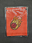 Flaming 20D RPG Dice Bag