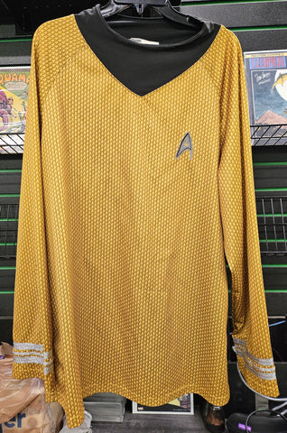 Rubie's Star Trek Shirt XL Cosplay Captain Kirk Gold Uniform Costume