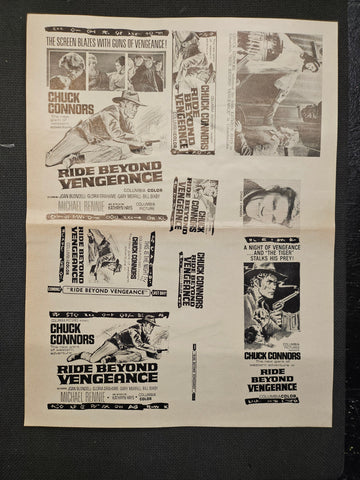 "Ride Beyond Vengeance" Original Movie Ad Clip Art Print