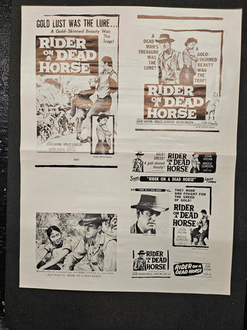 "Rider On A Dead Horse" Original Movie Ad Clip Art Print