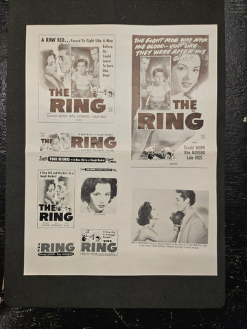 "The Ring" Original Movie Ad Mat Mold and Ad Clip Art Print